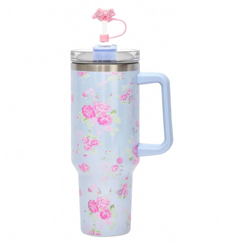 NEW ISCREAM women's ditsy travel cup in blue
